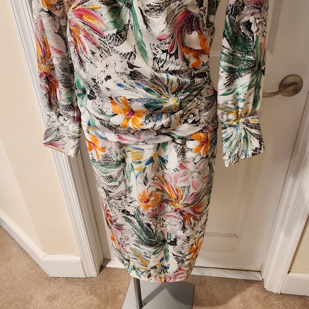 Stunning vintage floral Breli Originals size 8 dress - Picture 3 of 8